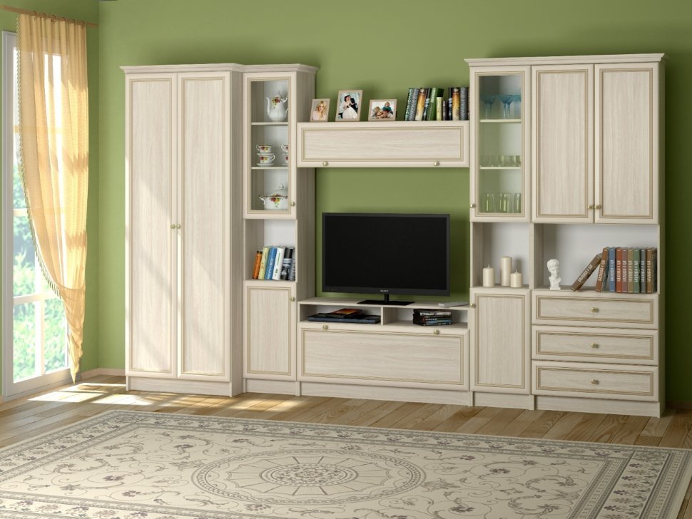 Гостиная «Брайтон» Ижмебель Вариант 1