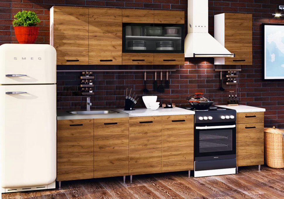 Кухня Рио 2.0 (МИФ) Дуб крафт