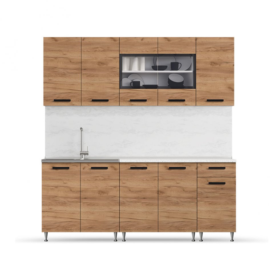 Кухня Рио 2.0 (МИФ) Дуб крафт