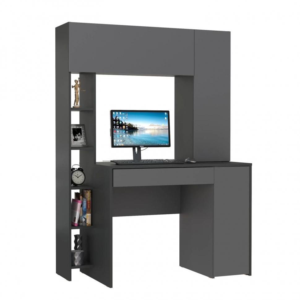 Комфорт Стол компьютерный 12.71 Антрацит / Темно-серый