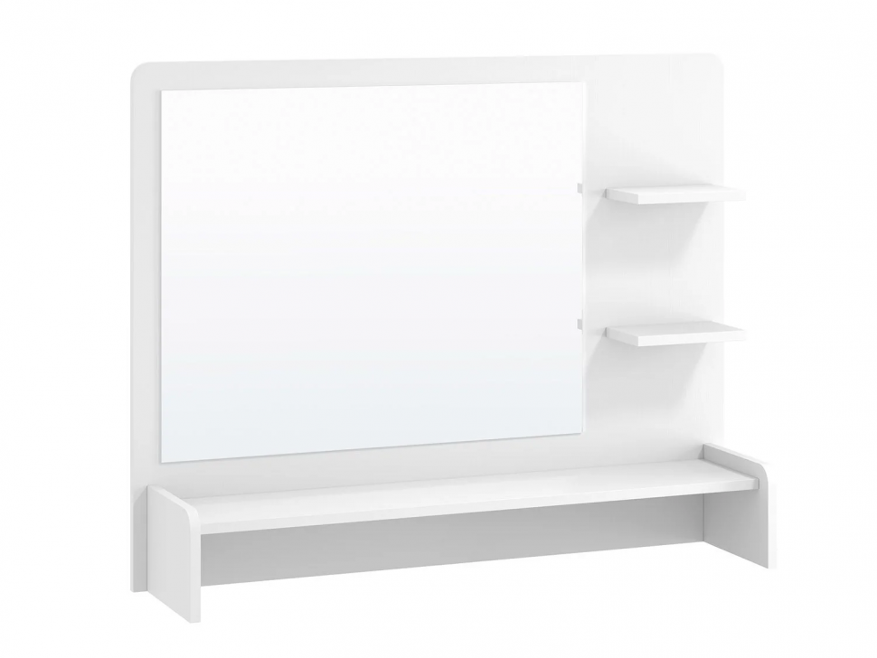 Надстройка для стола с полками Монако МН-18А белое дерево