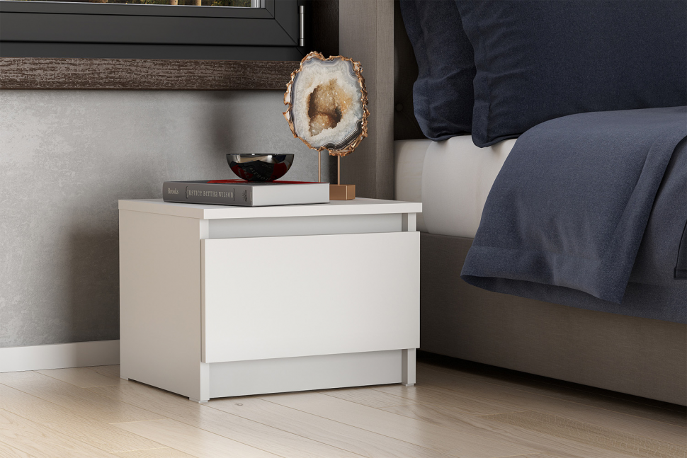 Тумба прикроватная Денвер (2 шт.), Белый