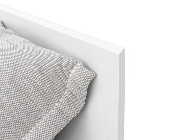 Токио кровать двойная универсальная 1,6 с основанием / Белый текстурный