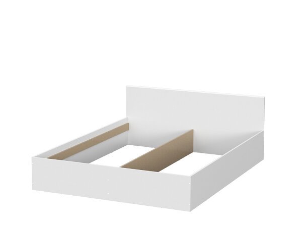 Токио кровать двойная универсальная 1,6 с основанием / Белый текстурный