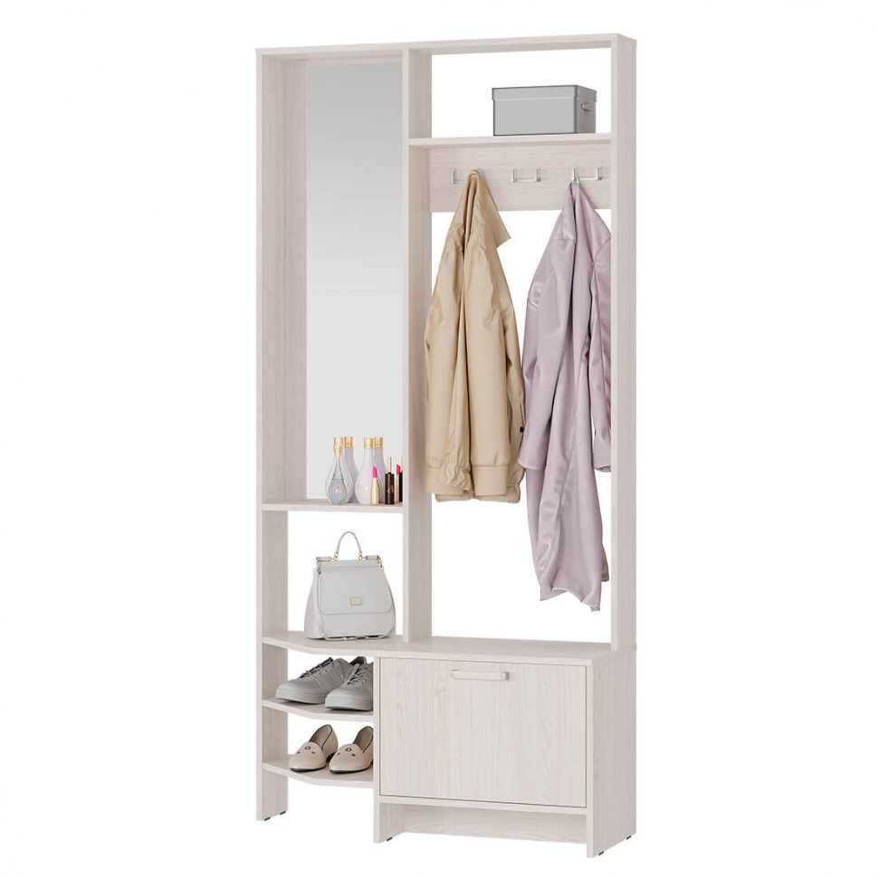 Прихожая Тео ПР-01, ясень белый