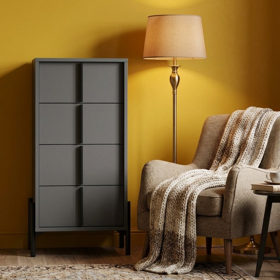 НМ 040.26 комод Тео Антрацит