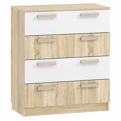 НМ 013.71-01 комод Фанк дуб сонома/белый