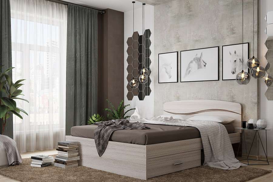 Кровать с ящиками 140х200 Валенсия (MLK)