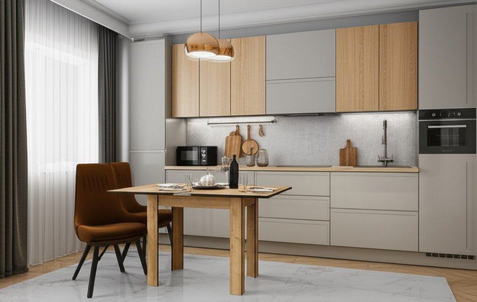 Стол Арника СО-3 Дуб Золотой обеденный, раскладной