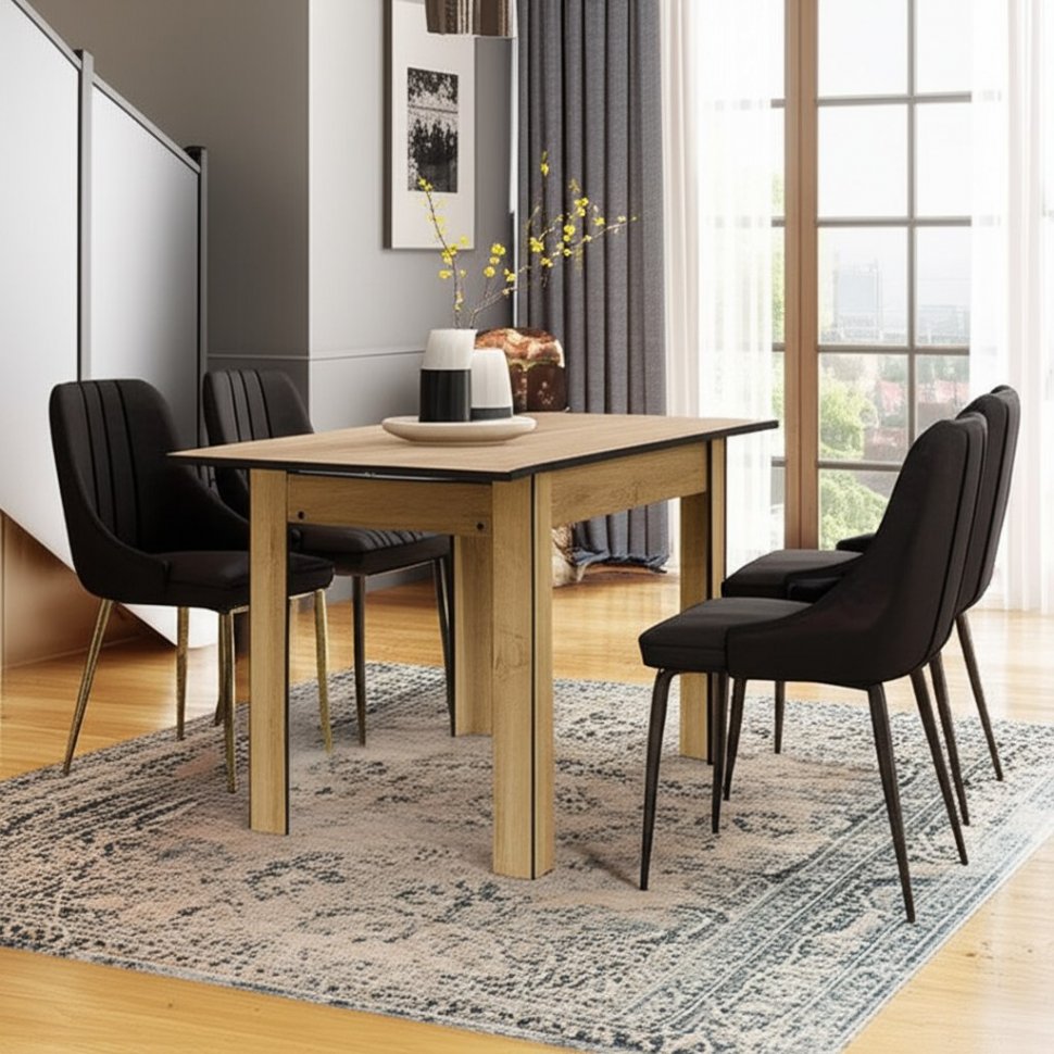 Стол Арника СО-3 Дуб Золотой обеденный, раскладной