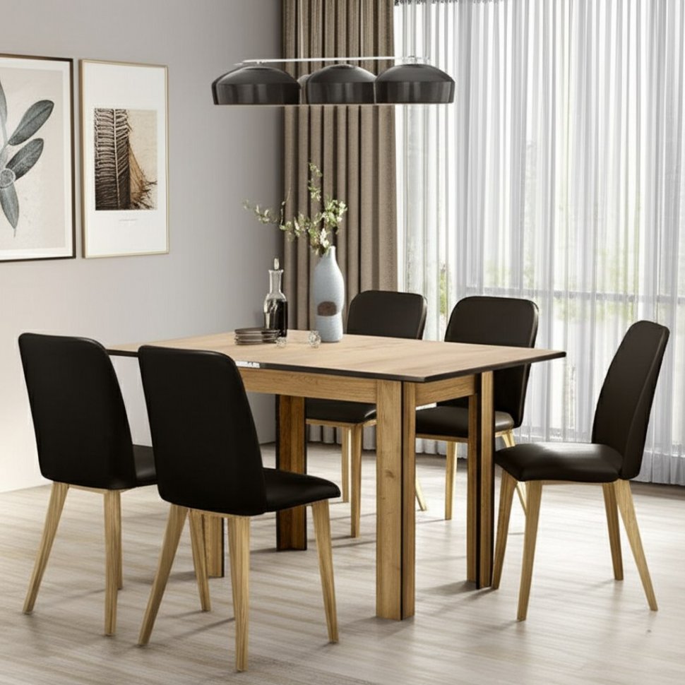 Стол Арника СО-3 Дуб Золотой обеденный, раскладной