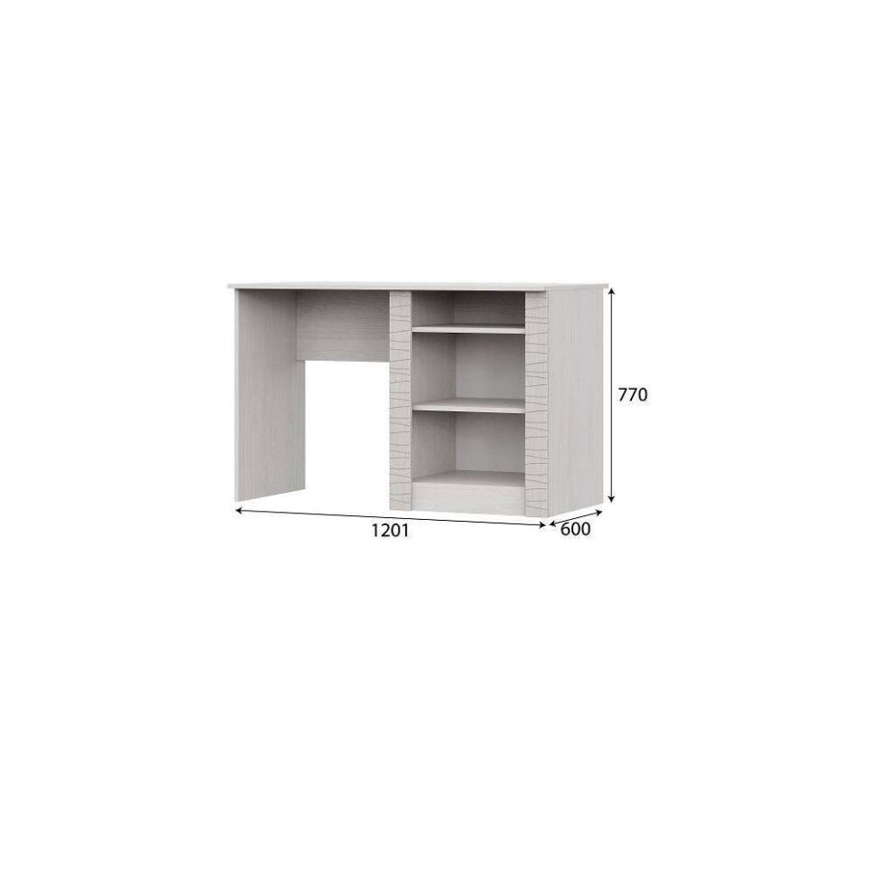 Стол письменный Гамма (SV-Мебель) Ясень анкор светлый