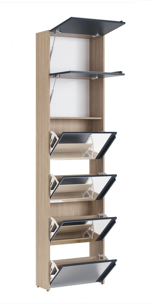 Шкаф для обуви с зеркалом Палермо 7 (Алисия)