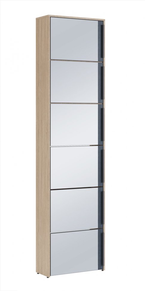 Шкаф для обуви с зеркалом Палермо 7 (Алисия)