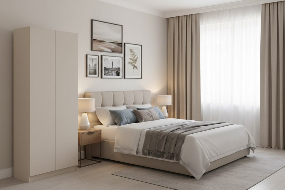 Шкаф двухстворчатый Бали, Меланж