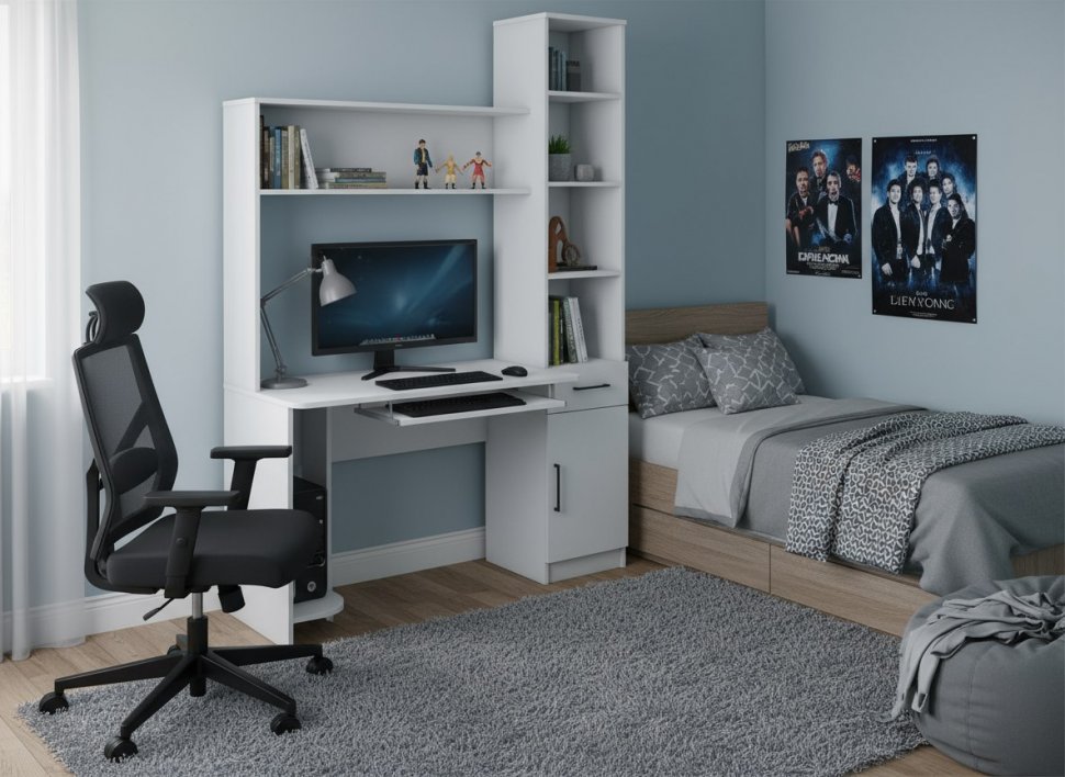 Интел-2 стол компьютерный Бодега светлый