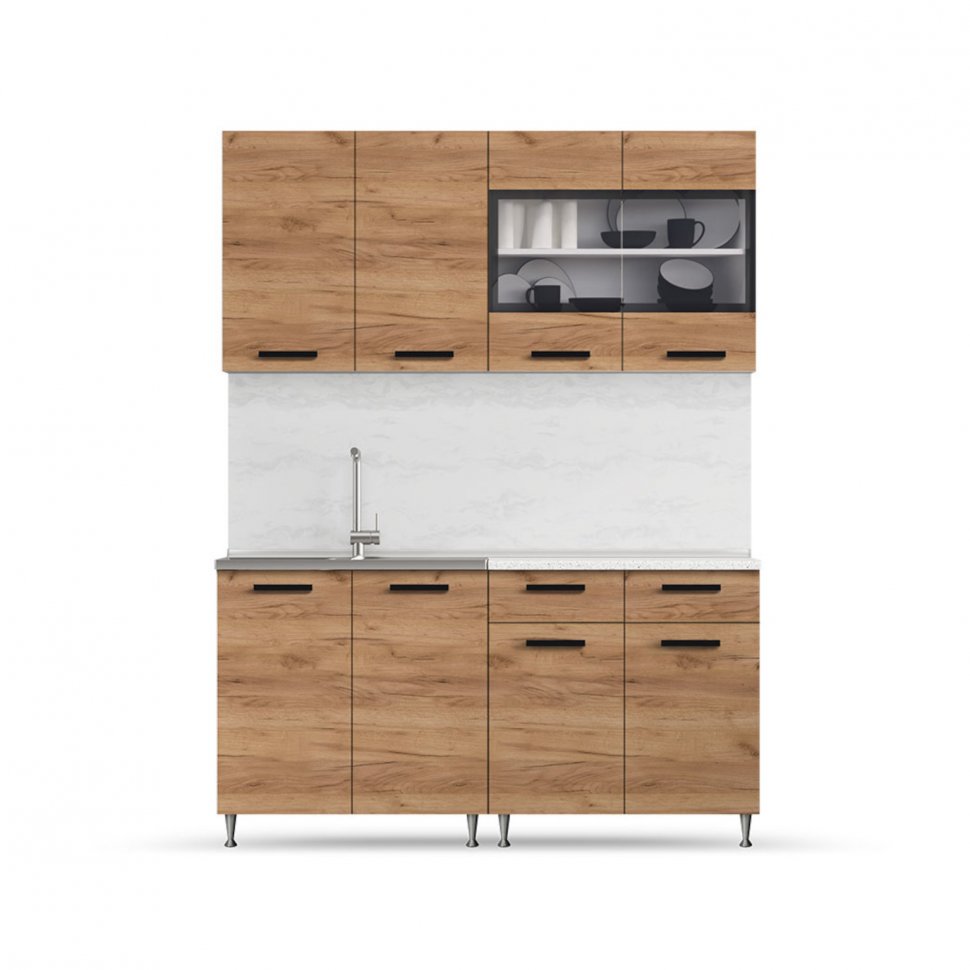 Кухня Рио 1.6 (МИФ) Дуб крафт