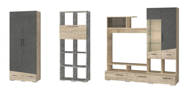 Гостиная Паскаль-2 ТЭКС Комплект