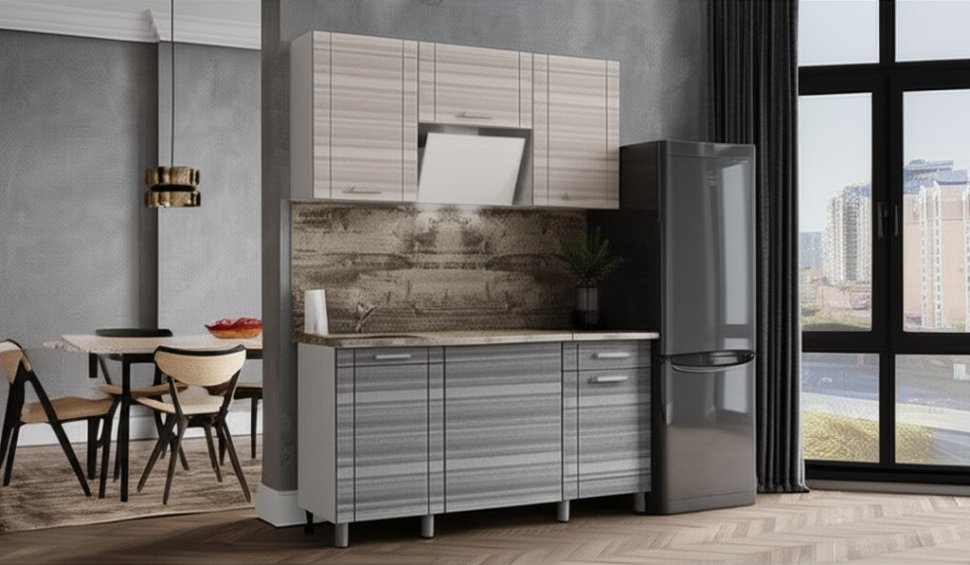 Кухня Бомбей, 1,6 м, с окапом