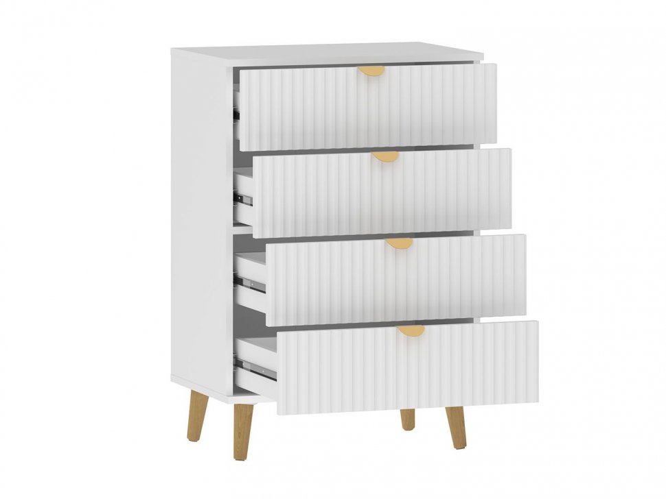 НМ 040.18 комод Дакота Белый / Меренга