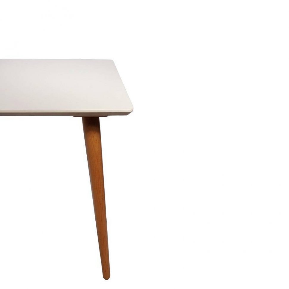 Стол раздвижной Ронда 120, слоновая кость/натуральный