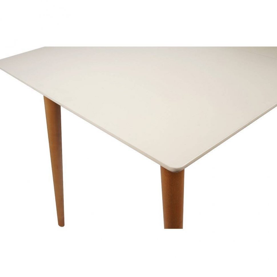 Стол раздвижной Ронда 120, слоновая кость/натуральный