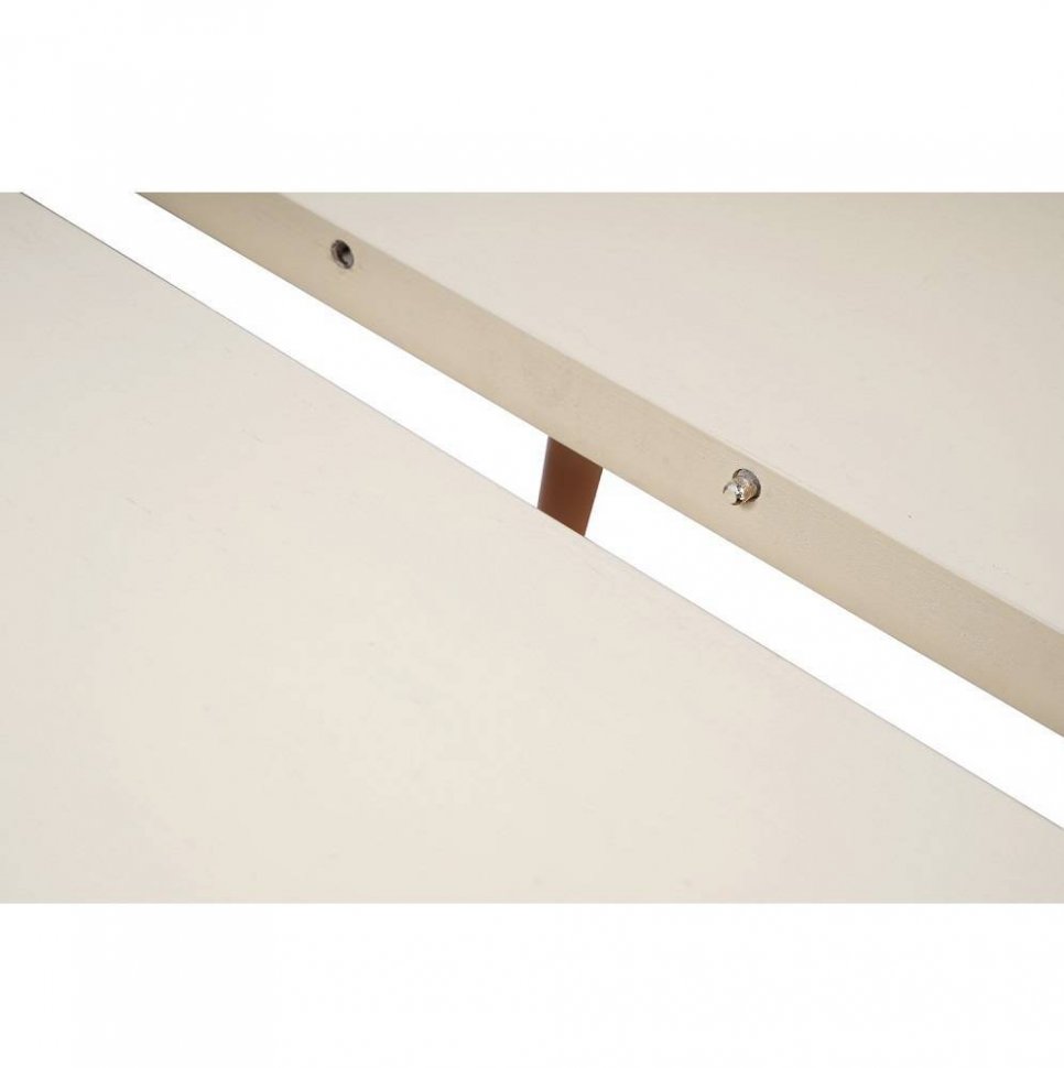 Стол раздвижной Ронда 120, слоновая кость/натуральный