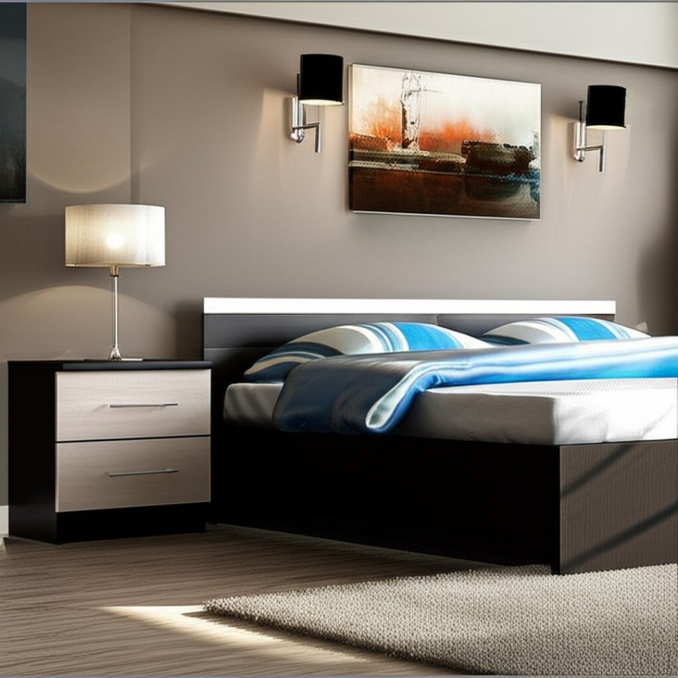 Тумбы Юнона (комплект 2 шт.) Венге / Дуб Молочный