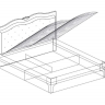 Кровать 160х200 Элен 2.3 МСТ с подъемным механизмом (с мягкой спинкой)