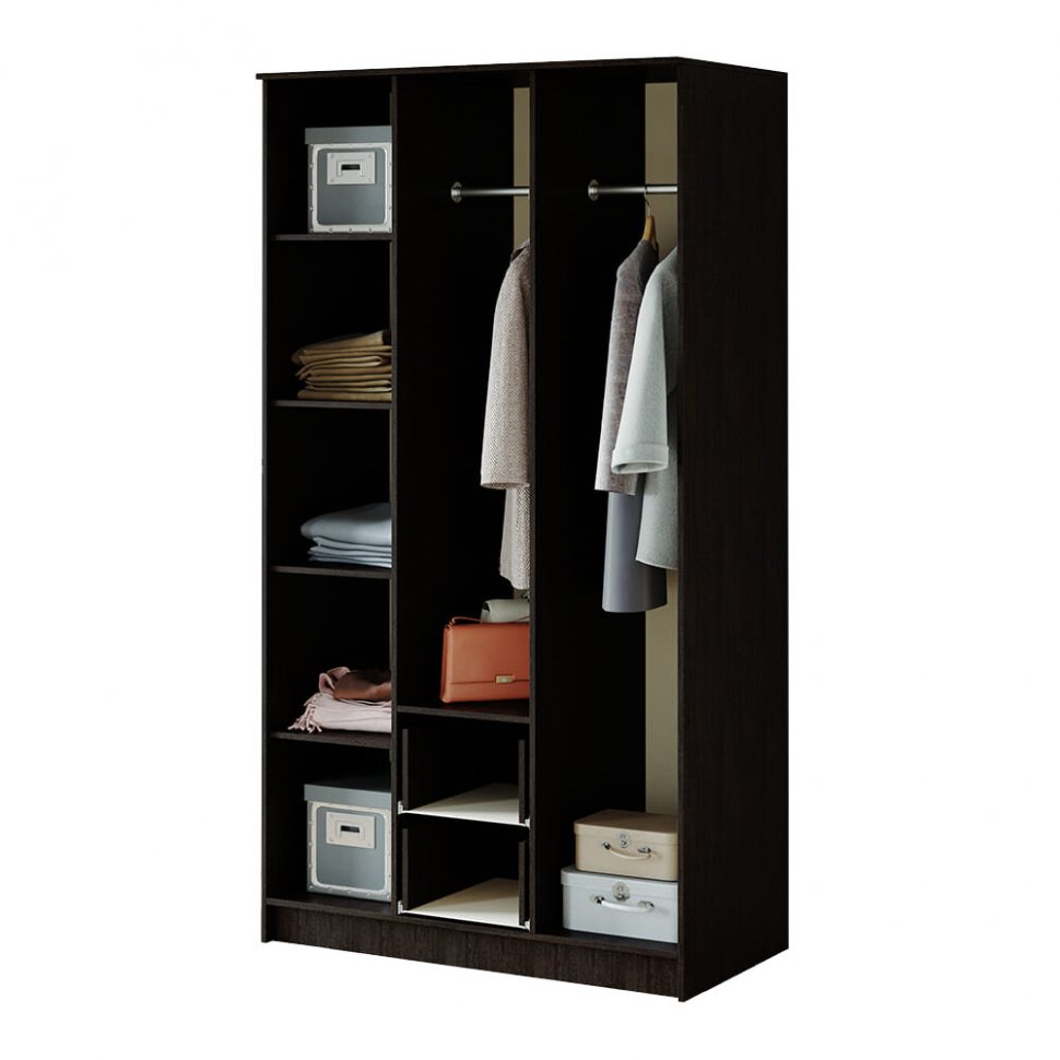 Шкаф Фиеста БТС (Венге) трехдверный