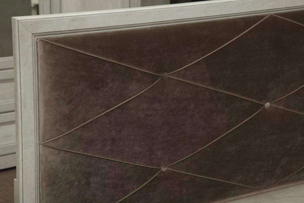 Спальня Сохо бетон белый/бетон патина