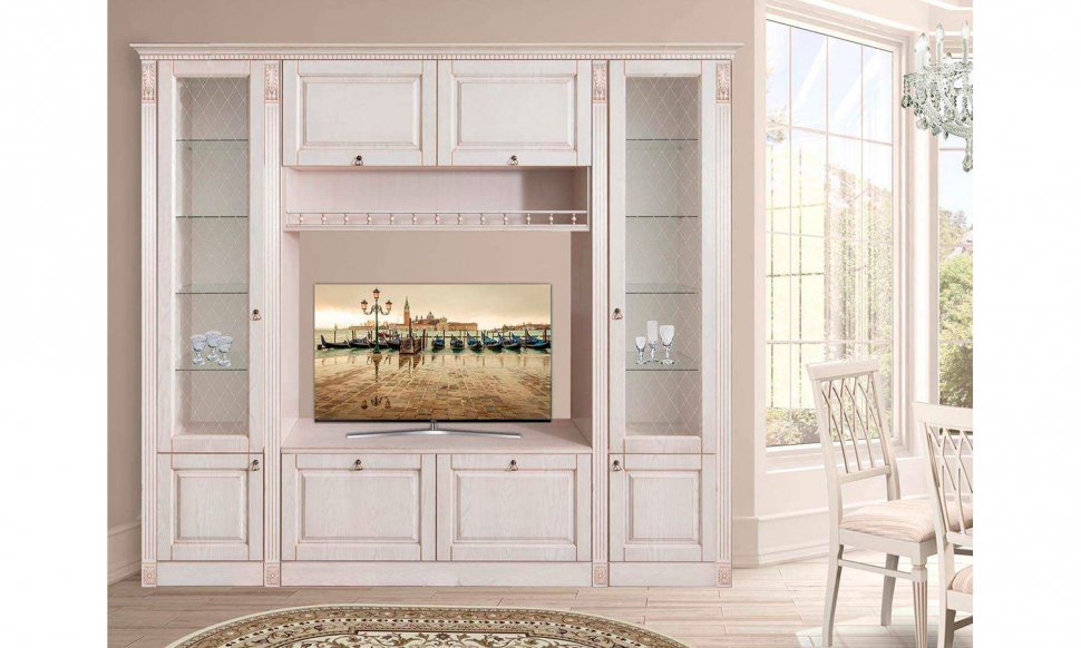 Гостиная Вероника-1 бодега светлый/ясень патина