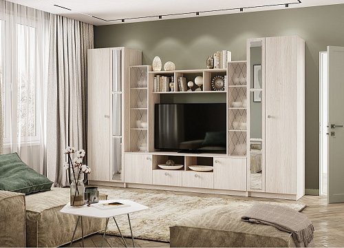 Гостиная Зарина (БТС) Ясень белый