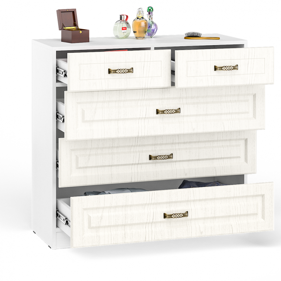 Спальня Ливерпуль вар.5 Белый/Ясень ваниль