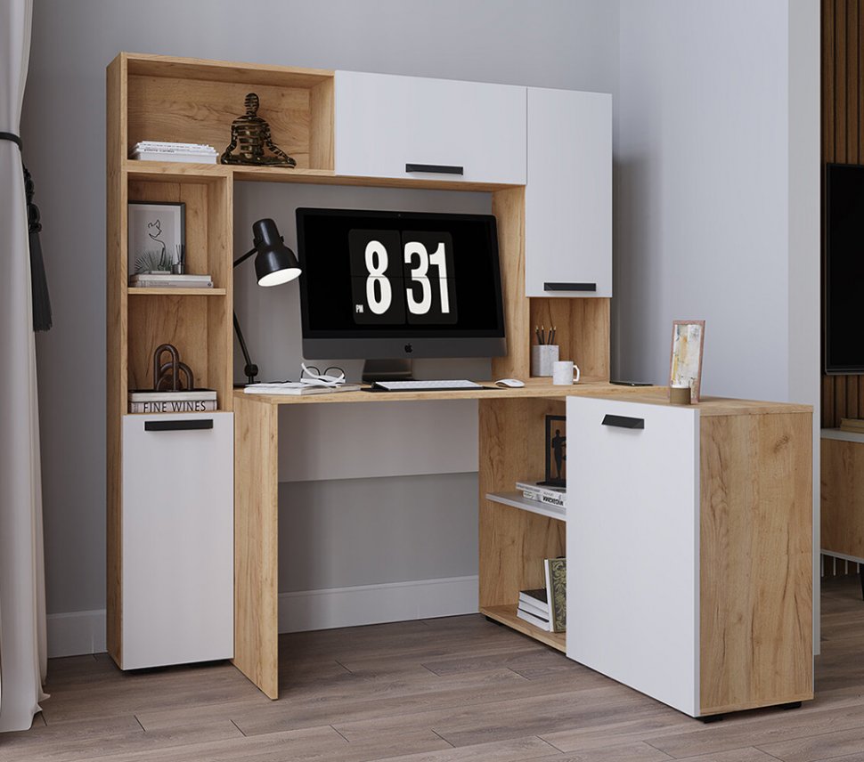 Кабинет Квартет-13 (ТЭКС) Белый Комплект 3