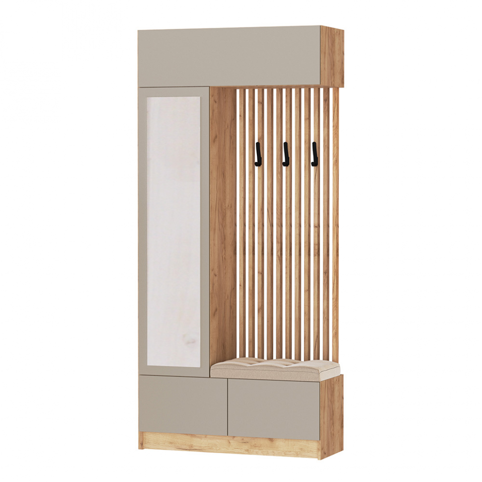 Мини-прихожая Руэлла, Дуб крафт золотой, Кашемир