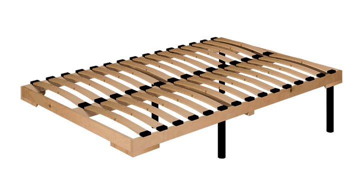 Кровать 180х200 Sherlock 46 Люкс Орех (Глазов) с основанием из дерева