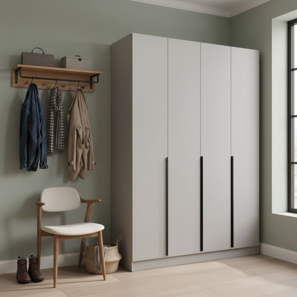 Распашной шкаф Мадрид 1,6, Кашемир