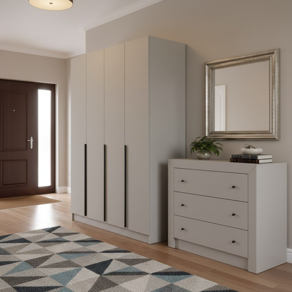 Распашной шкаф Мадрид 1,6, Кашемир