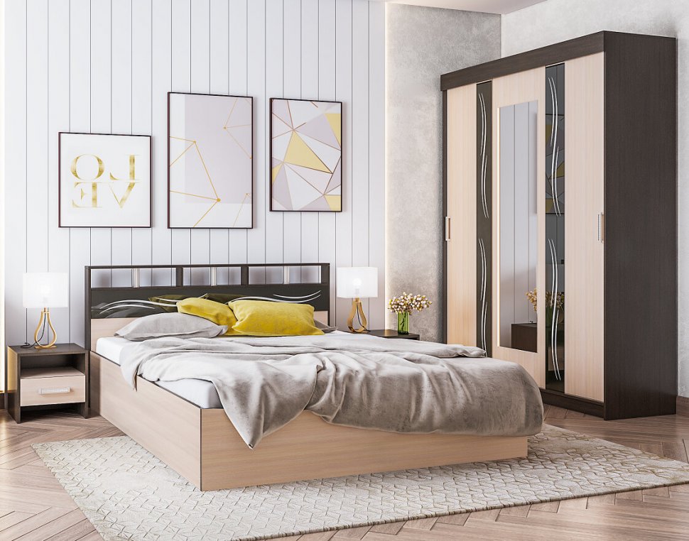 Кровать 160х200 Эрика (ТЭКС) с подъемным механизмом