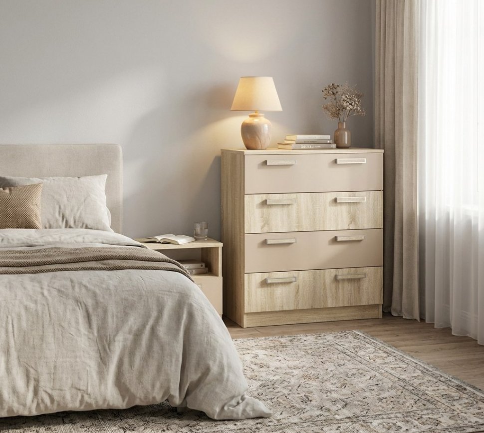 Комод НМ 013.71-01 Акварель Капучино