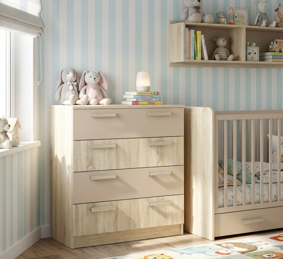 Комод НМ 013.71-01 Акварель Капучино