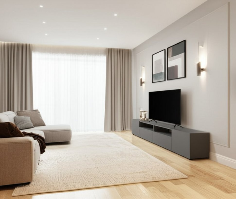 Тумба для телевизора Денвер (Графит серый)