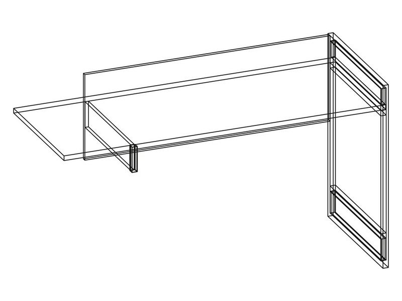 Стол письменный Дублин Роуз МСТ Модуль 4