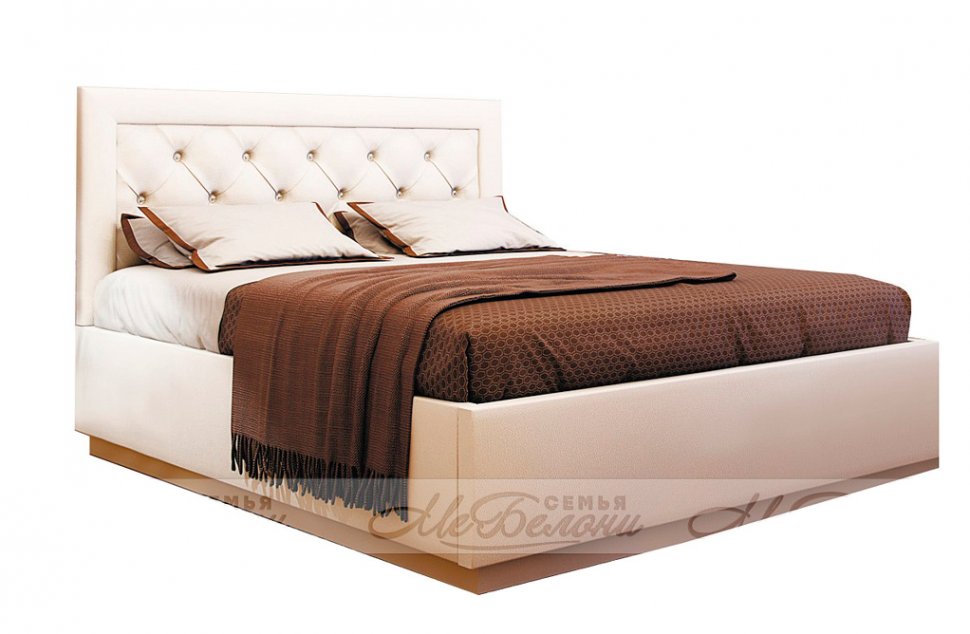 Кровать 160х200 Версаль БТС (Белая) под подъемный механизм