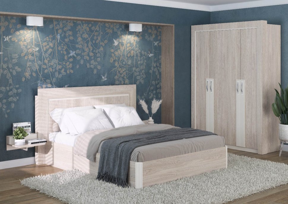 Шкаф четырехдверный Лаура 8 (Алисия)