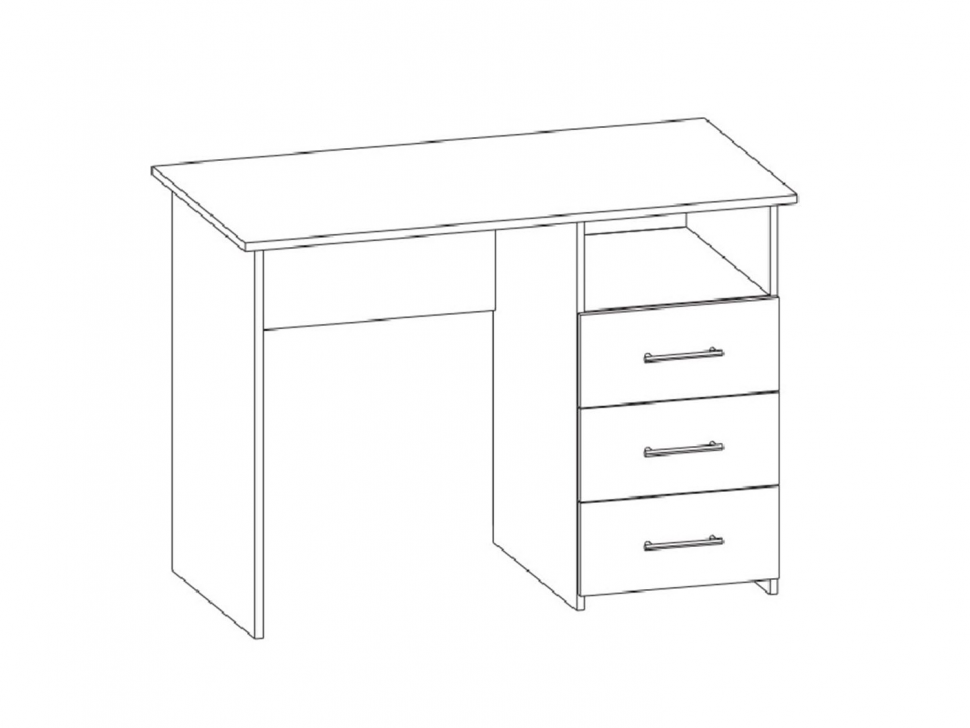 Интел-3 стол компьютерный Бодега светлый