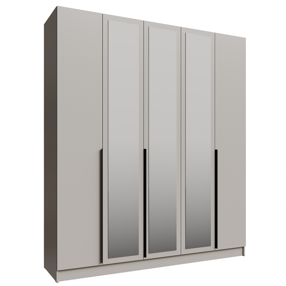 Распашной шкаф с зеркалом Мадрид 2.0, Кашемир