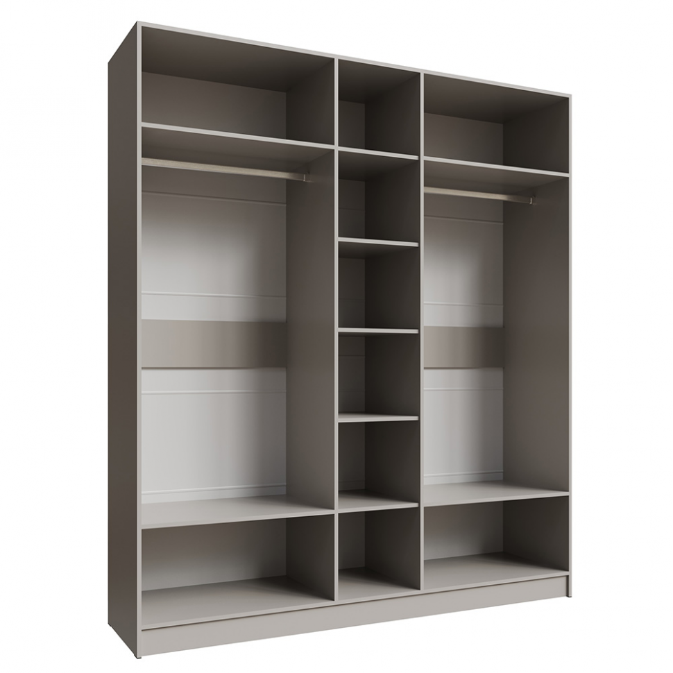 Распашной шкаф с зеркалом Мадрид 2.0, Кашемир