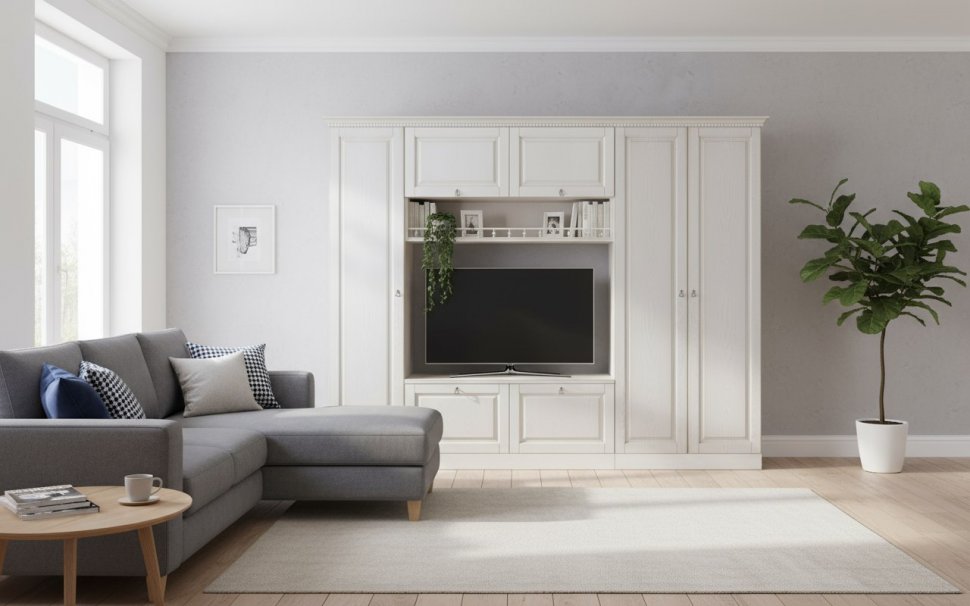 Гостиная Вероника-11 бодега светлый/ясень патина